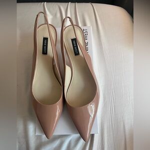 Used Nine West Nataly color Blush Patent size 9